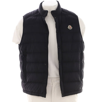 Moncler Men's Barthe Puffer Vest Quilted Polyamide with Down