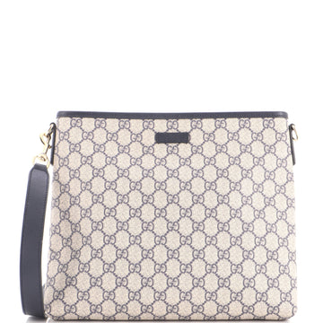 Gucci Zip Top Messenger Bag GG Coated Canvas Medium