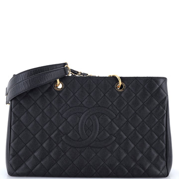 Chanel Grand Shopping Tote Quilted Caviar XL