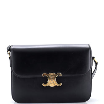 Celine Triomphe Shoulder Bag Smooth Calfskin Large