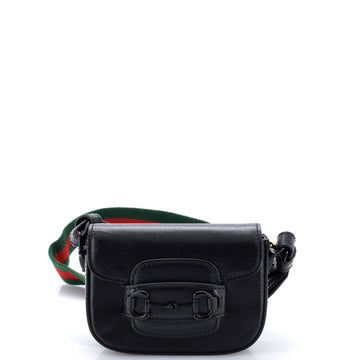 Gucci Horsebit 1955 Shoulder Bag Leather Super Mini