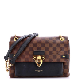 Louis Vuitton Vavin Handbag Damier with Leather PM