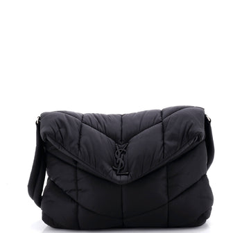 Saint Laurent Loulou Puffer Messenger Bag Quilted Econyl