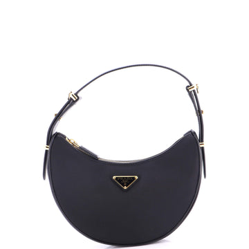 Prada Arque Half Moon Hobo Tessuto Small