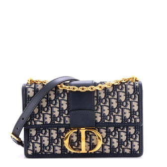 Christian Dior 30 Montaigne Chain Flap Bag Oblique Canvas