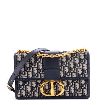 Christian Dior 30 Montaigne Chain Flap Bag Oblique Canvas