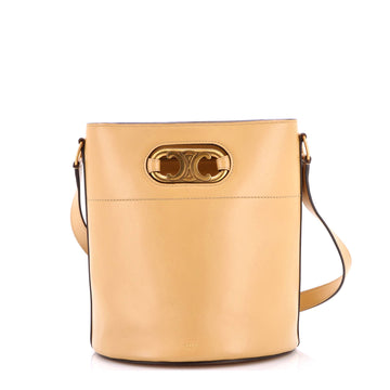 Celine Maillon Triomphe Bucket Bag Leather Medium