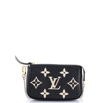 Louis Vuitton Pochette Accessoires Bicolor Monogram Empreinte Giant Mini