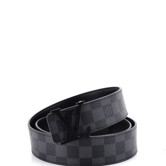 Louis Vuitton LV Initiales Belt Damier Graphite Wide