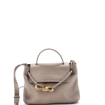 Bottega Veneta Ciao Ciao Top Handle Bag Leather with Intrecciato Detail Small