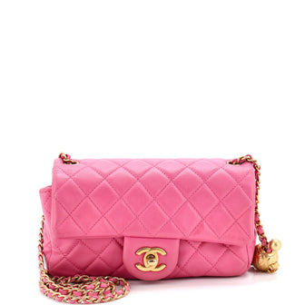 Chanel Pearl Crush Flap Bag Quilted Lambskin Mini