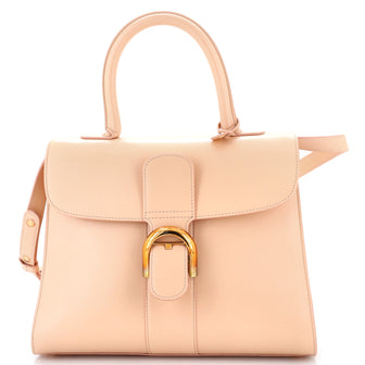 Delvaux Brillant Top Handle Bag Leather MM