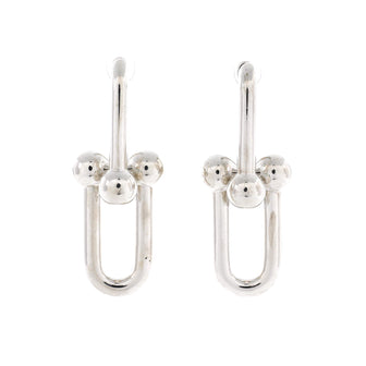 Tiffany & Co. Hardwear Link Earrings Sterling Silver XL