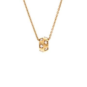 Louis Vuitton Le Damier de Louis Vuitton Necklace 18K Yellow Gold with Diamonds
