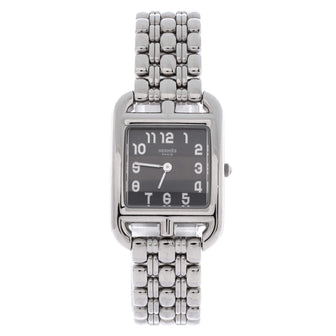 Hermes Cape Cod Quartz Watch Stainless Steel 23