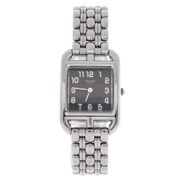 Hermes Cape Cod Quartz Watch Stainless Steel 23