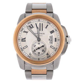 Cartier Calibre de Cartier Automatic Watch Stainless Steel and Rose Gold 42
