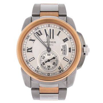 Cartier Calibre de Cartier Automatic Watch Stainless Steel and Rose Gold 42