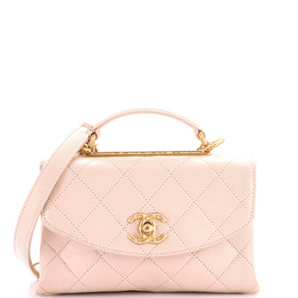 Chanel Trendy Spirit Top Handle Bag Quilted Lambskin Small