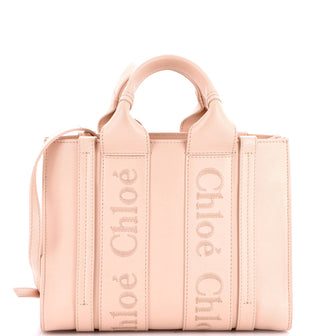 Chloe Woody Convertible Tote Leather Small