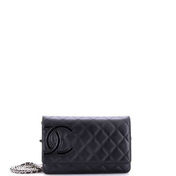 Chanel Cambon Wallet on Chain Quilted Leather