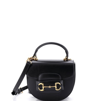 Gucci Horsebit 1955 Rounded Top Handle Bag Leather Mini