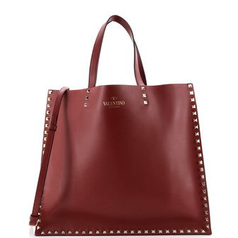 Valentino Garavani Rockstud Shopping Tote Leather Large