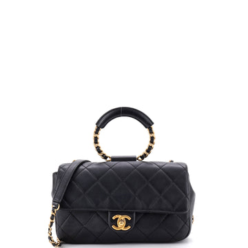 Chanel In The Loop Flap Bag Quilted Lambskin Medium