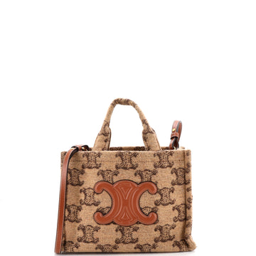 Celine Cabas Thais Tote Triomphe Wool Small