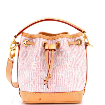 Louis Vuitton Noe NM Handbag Monoglam Jacquard Canvas Nano