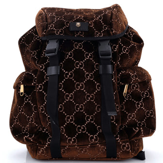 Gucci Techpack Backpack GG Velvet Medium