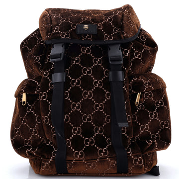 Gucci Techpack Backpack GG Velvet Medium