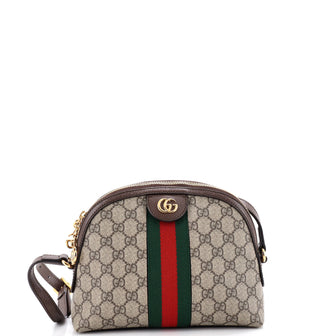 Gucci Ophidia Dome Shoulder Bag GG Coated Canvas Small