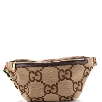 Gucci Belt Bag Jumbo GG Canvas with Leather Large