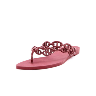 Hermes Women's Chaine d'Ancre Island Sandals Rubber