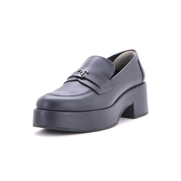 Chanel Women's CC Platform Loafers Leather