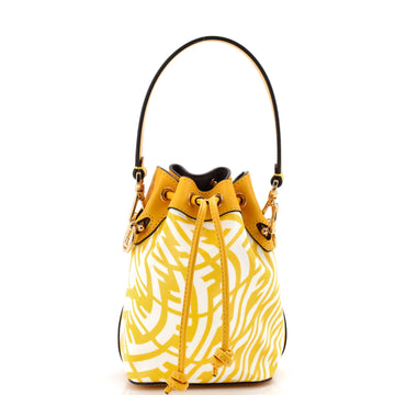 Fendi Mon Tresor Bucket Bag Vertigo Zucca Coated Canvas Mini