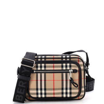 Burberry Paddy Crossbody Bag Vintage Check Canvas Small