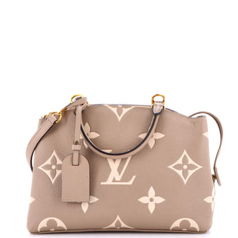 Louis Vuitton Petit Palais Handbag Bicolor Monogram Empreinte Giant
