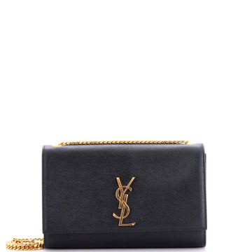 Saint Laurent Classic Monogram Crossbody Bag Grainy Leather Medium
