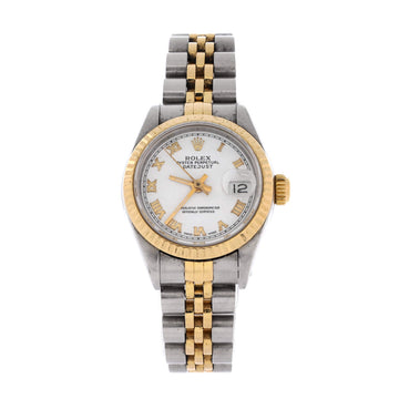 Rolex Oyster Perpetual Datejust Automatic Watch Stainless Steel and Yellow Gold 26