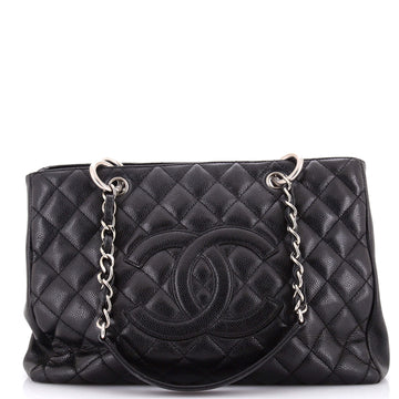 Chanel Grand Shopping Tote Quilted Caviar