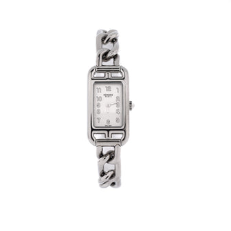 Hermes Nantucket Quartz Watch Stainless Steel 17