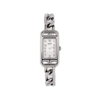 Hermes Nantucket Quartz Watch Stainless Steel 17