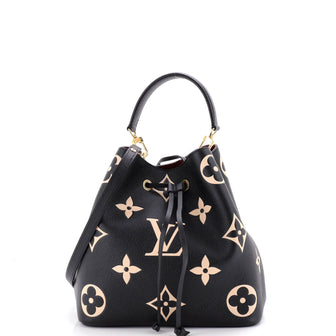 Louis Vuitton NeoNoe Handbag Bicolor Monogram Empreinte Giant MM