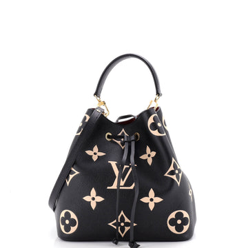 Louis Vuitton NeoNoe Handbag Bicolor Monogram Empreinte Giant MM