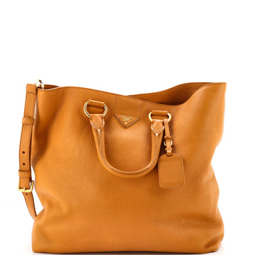 Prada Convertible Shopper Tote Vitello Daino Large