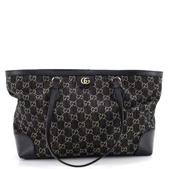 Gucci Ophidia Shopping Tote GG Denim Medium