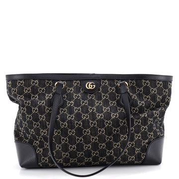 Gucci Ophidia Shopping Tote GG Denim Medium