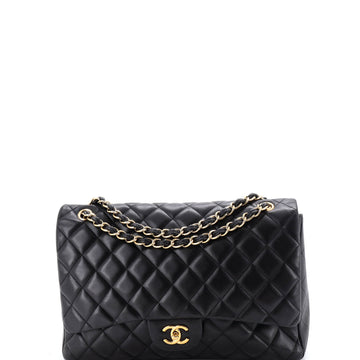 Chanel Classic Single Flap Bag Quilted Lambskin Maxi